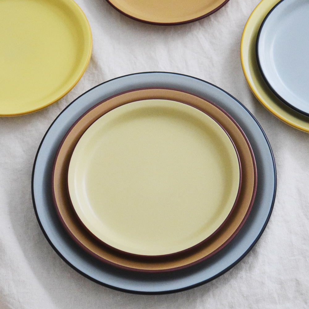 [B급 SALE] 카네수즈 클라리스 접시 (4 color / 3 size) 카페 플레이트 양식기 그릇